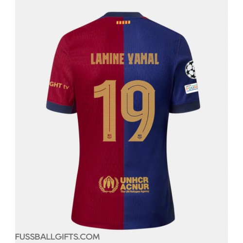 Barcelona Lamine Yamal #19 Fußballbekleidung Heimtrikot 2024-25 Kurzarm